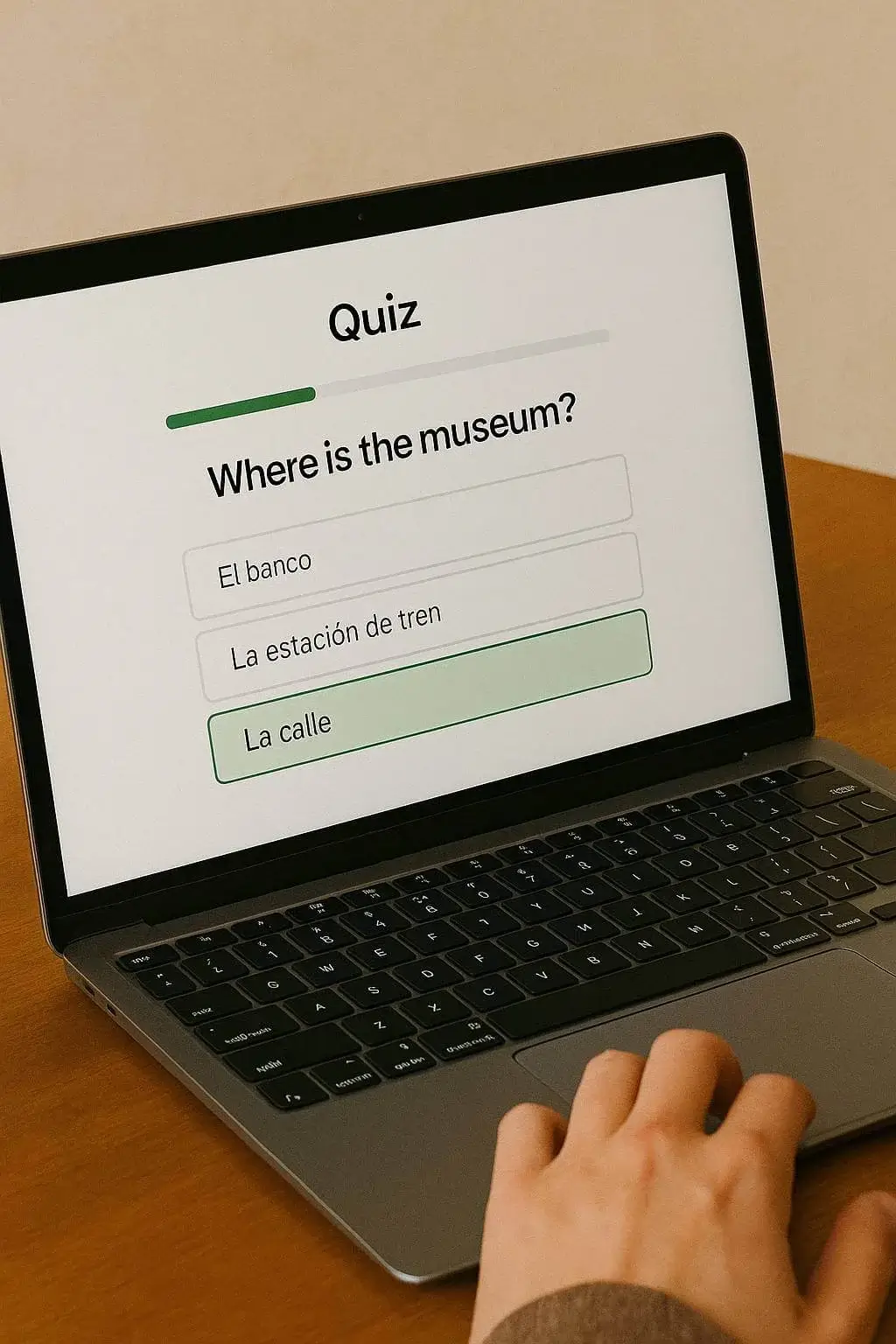 Interactive quiz